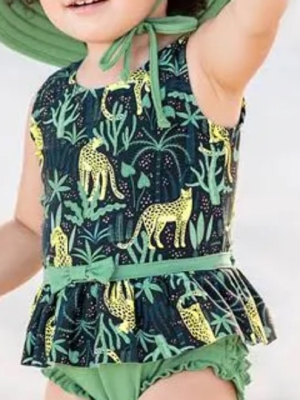 Rufflebutts Safari 3T Rashguard ONLY Nylon Swimsuit